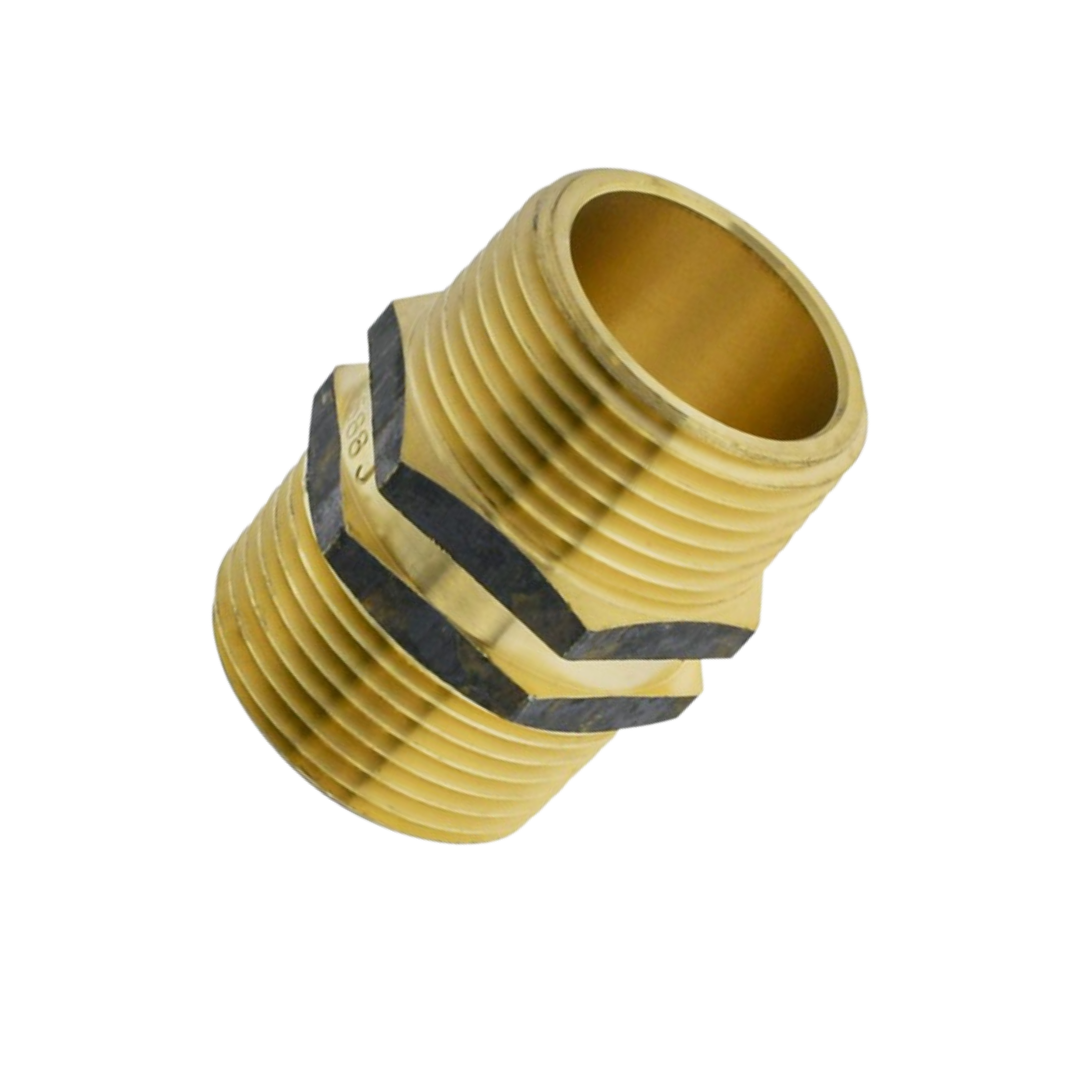 Brass Hexagonal Nipple – 40mm