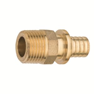 Male Adaptor #3 Crimp PEX W&G Ylw Tradepex – 20mm x 20Mi