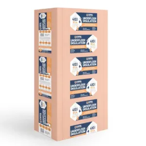 EXPOL Orange Underfloor EPS Insulation Panels – 1200 x 410 x 60mm (Pack Of 11)