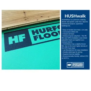 HUSHwalk Acoustic Premium Foam Underlay – 1m x 25m x 2mm
