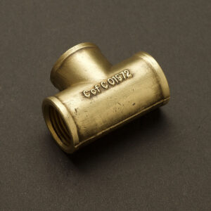 Brass Tee F-F-F – 15mm (1/2in) LF