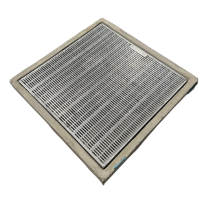 GRC Pit With Drop-In Grate – 600 x 600 x 500mm (Medium Duty, Heelguard)