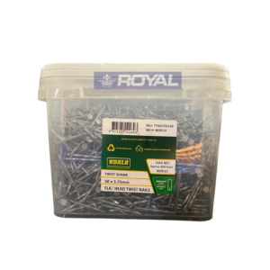 Koala Twisted Flat Head Nails Bright 50mm x 3.75mm 15kg