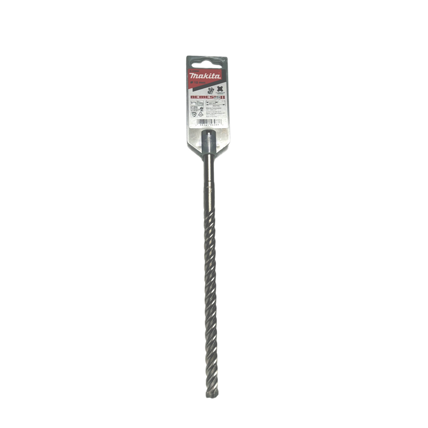 Makita Nemesis 2 SDS Plus 4 Cutter Drill Bit 12mm x 165mm