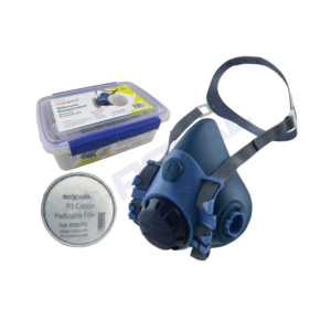 Maxisafe Maxiguard Half Mask Silicone General Purpose Kit with P3 Carbon Cartridges Large