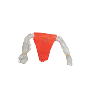 Maxisafe Orange Bunting Flag Line on Reel 100m