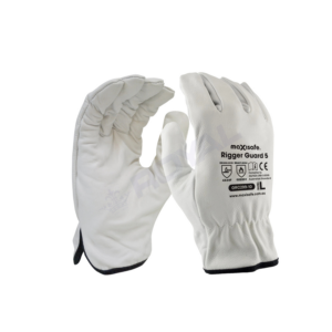 Maxisafe Natural Full-Grain Leather Rigger Glove Large