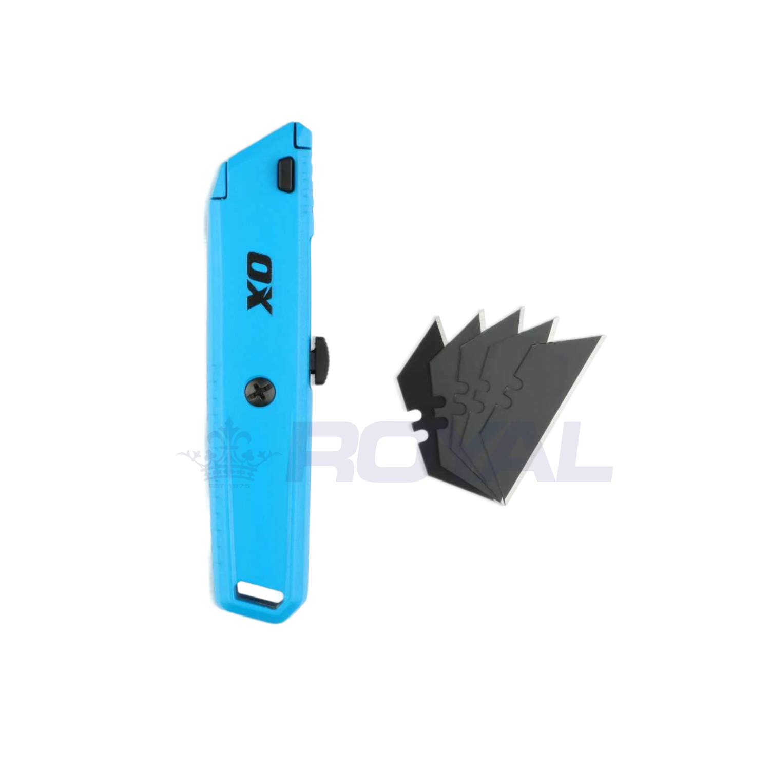 OX Retractable Utility Knife Box Cutter with 5x SK5 Blades