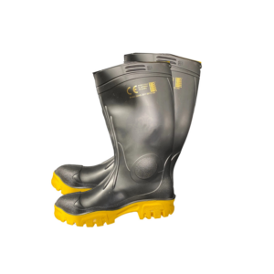 Black Gumboot Safety Toe Stimela Foreman US 10