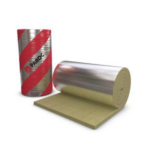 Paroc Rockwool 640 80kg Foil Faced Blanket – 80mm x 1000mm x 2500mm Roll (2.5m2)