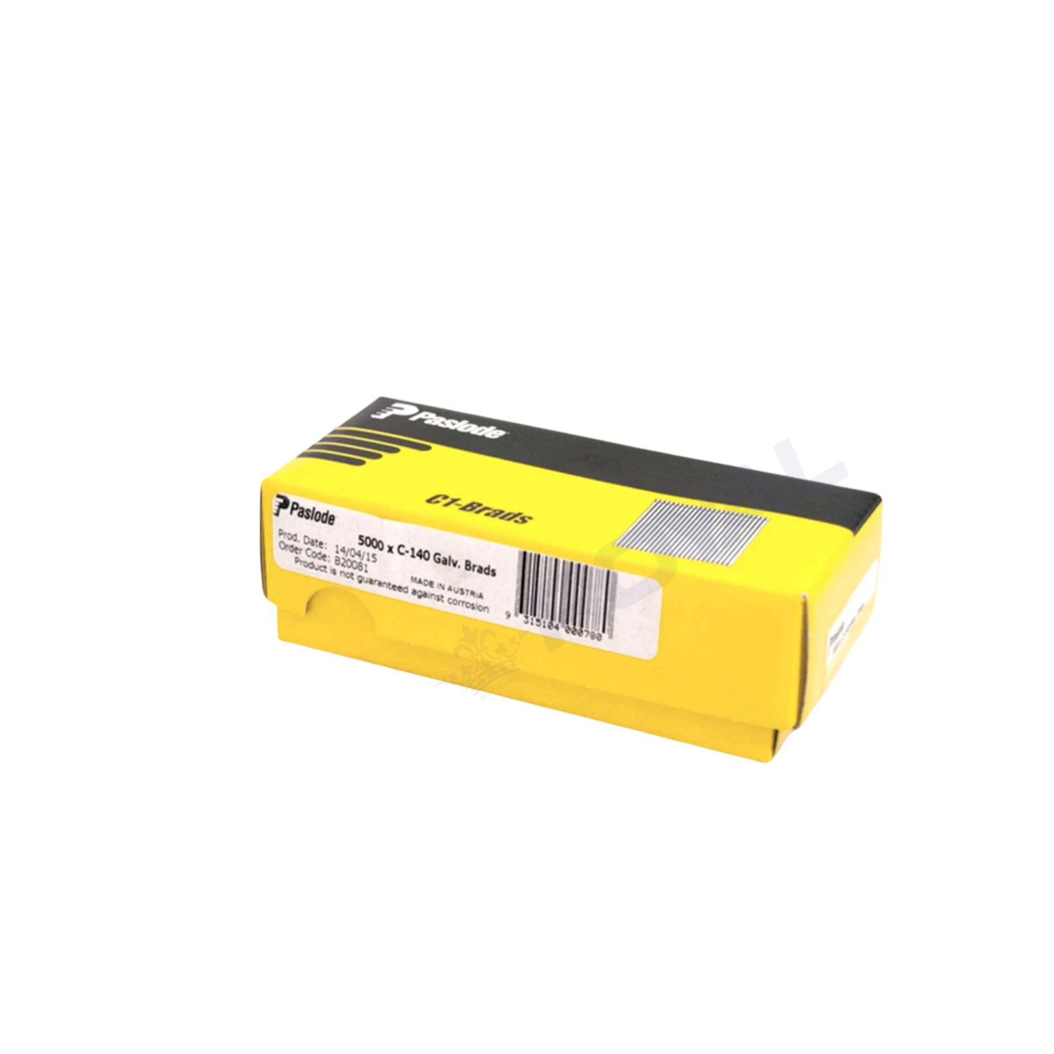 Paslode C1 40mm 18 Gauge Galvanised Straight Brad Nails 5000 Pack