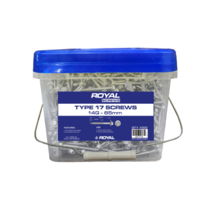Royal Type 17 Screw Hex Head 14G 10 x 65mm 1000 Pack