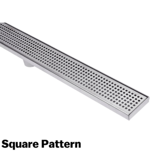 Linear Drain with End Outlet – 600mm (Tile Insert Tray, 100mm x 30mm)