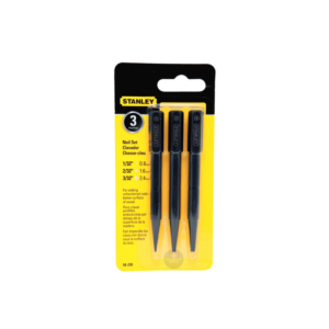 Stanley Nail Punch Set Square Head 0.8, 1.6, 2.4mm