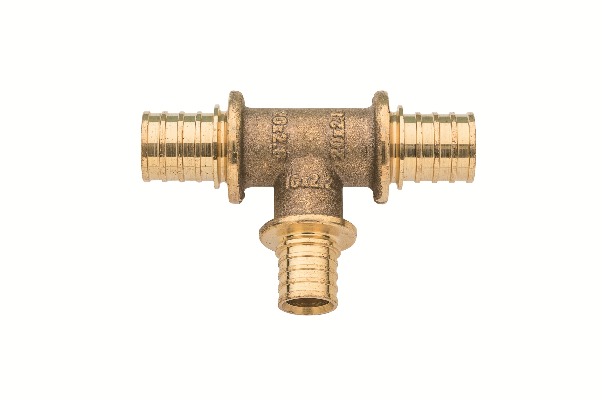 Tradepex Brass Sleeve Reducing Tee #25 – 20mm x 16mm x 20mm