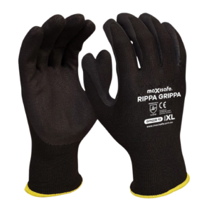Black Grippa Gloves – Large