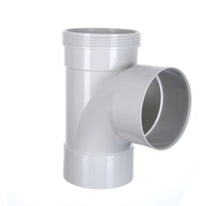 PVC DWV Plain Single Junction Clamp On 90 Deg M-F SWJ – 100mm x 50mm