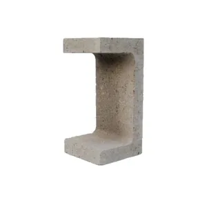 Concrete Besser Cleanout Block – 390 x 190 x 190mm (Grey)
