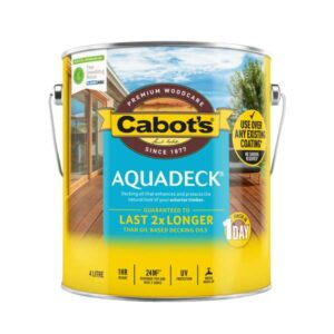 Cabot's 4L Aquadeck Natural Exterior Decking Oil