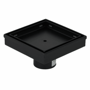 Black Stainless Steel Tile Insert Floor Waste – 115mm, 95mm Outlet