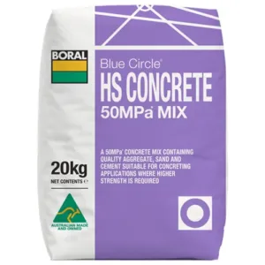 Blue Circle High Strength Concrete Mix 50MPa 20kg Bag – Boral