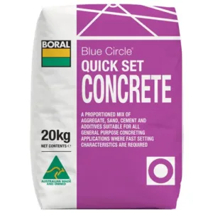 Blue Circle Quick Set Concrete Boral – 20kg Bag