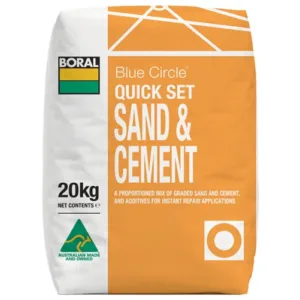 Quick Set Sand And Cement Blue Circle Boral – 20kg