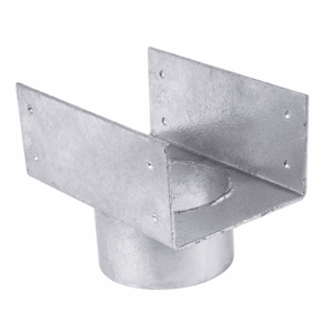 Box Grate Outlet – 125mm W x 80mm D – Galvanised Steel