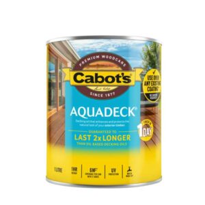 Cabot's 1L Aquadeck Natural Exterior Decking Oil