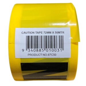 Caution Tape Roll – 50m (High Visibility Site Safety Barrier)