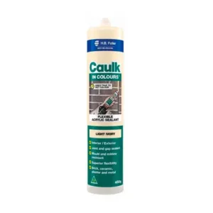 HB Fuller Caulk In Colour Acrylic Gap Filler 450g Cartridge – Light Ivory