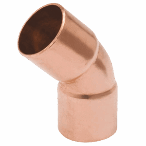 Cu Weld High Pressure Elbow 45 Deg 1D Radius F-F – 50mm