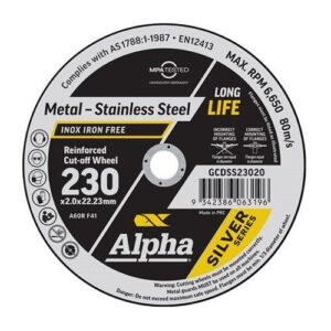 Cutting Discs – 230mm x 2.0mm – Silver Series (Bulk Pack)