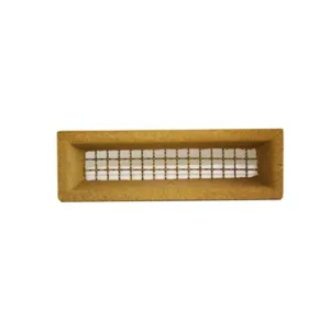 Brass Wire Brick Ventilation Grille – 230 x 75mm (Aleta, Cream)