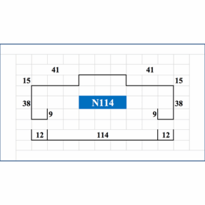 Reveal Double Door Frame – 2065 x 1646mm – Profile N93 (Non-Fire Rated)