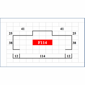 Metal Fire Rated Door Frame – 2055mm x 924mm – Profile F114 – Right Hand
