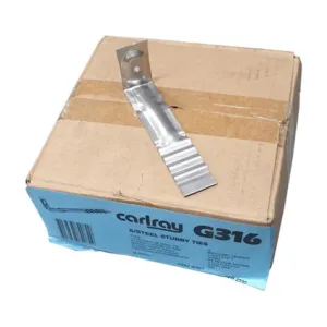 Stubby Ties Stainless Steel Box Of 150 Carlray G316