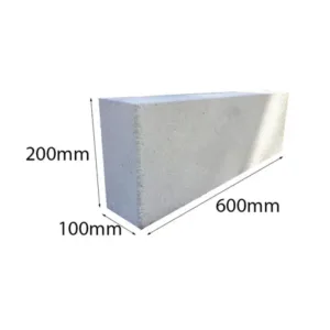Hebel AAC Block – 600 x 200 x 100mm Lightweight Autoclaved Aerated Concrete