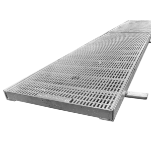 Galvanised Trench Grate & Frame – 200mm x 2000mm (Budaguard™ Heelguard)