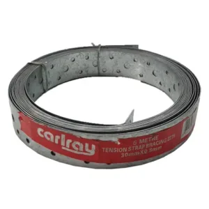 Punched Hoop Iron Strapping – 30 x 0.8mm x 6m Steel Carlray