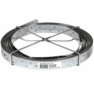 Hoop Iron Punch Strap Roll For Roofing – 30mm x 15m – Galvanised Steel Bracing