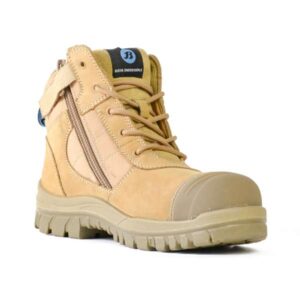 Bata Boot Safety Zippy Zip Lace Up Sided Safety Boot Size 7