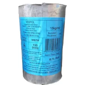 Vespol Lead Dampcourse Flashing – 150mm x 3m (15kg/m2)