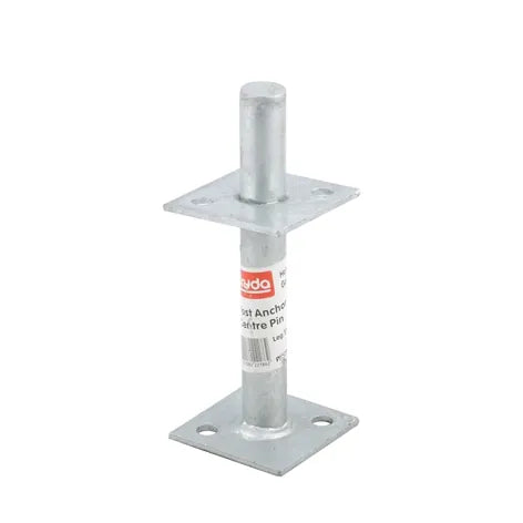 Centre Pin Base Post Anchor – 130mm Pryda Post Support