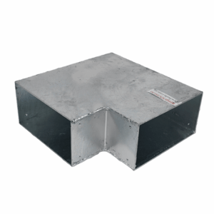 RHS Galvanised Steel Bend 45° Elbow – 200 x 100mm