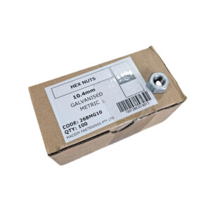 Galvanised Hex Nut – 12.4mm (Box 100)