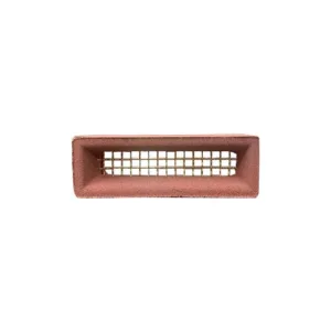 Brass Wire Brick Ventilation Grille – 230 x 75mm (Aleta, Red)