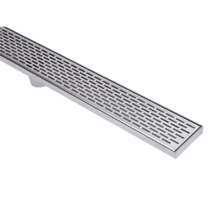 1000mm Linear Grate & Drain Brick Pattern – End 50mm Outlet