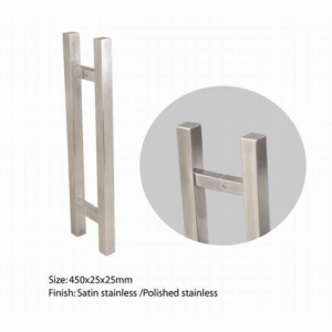 Stainless Steel Door Pull Handle – 800mm (Rectangular Profile)