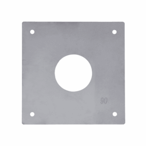 Stainless Steel Orifice Plate – 300 x 300mm, 140mm Orifice (Without Dynabolts)